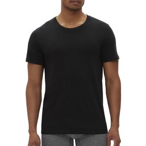 GAP Crew Neck T-Shirts Mens Large Black 3 Pack Cotton Soft Fabric‎ Classic Fit